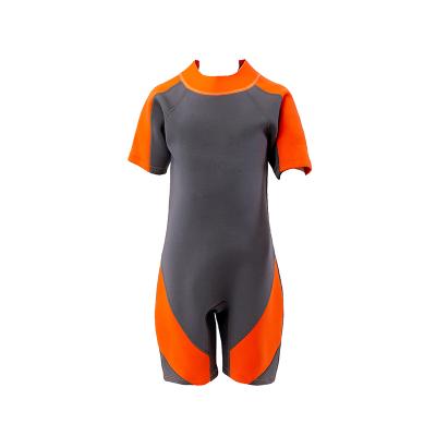 China Kids Anti-UV Girls Summer Rashguard Swimwear with Short Sleeve& Back Panel Zipper for sale