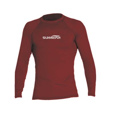 China Plus Size Plus Size Many Kinds Of Solid Color Long Sleeve Mens Swimming Rashguard for sale