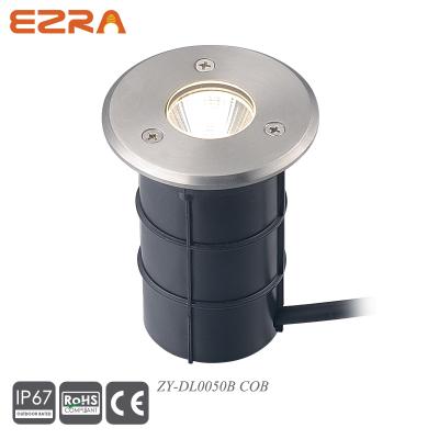 China 220V Garden Waterproof COB 3W LED 75mm Underground 3w 270lm Round Light Aluminum Led Lawn Light for sale