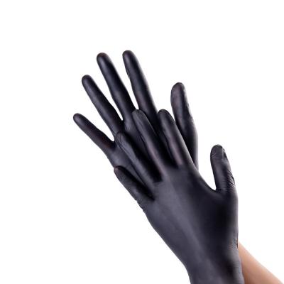 China Manufacturer 6 Colors Non-Slip Beauty Compound Hair Tattoo Shop Rose Nitrile /Vinyl Non-Medical Spa Salon Death Purple Beauty-Gloves for sale