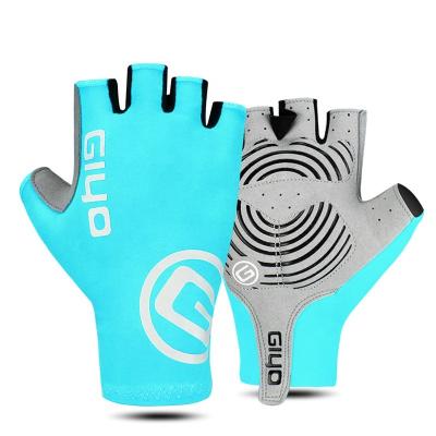 China Unisex Breaking Wind Cycling Anti-Skid Half Finger Bicycle Mitts Racing Road Bike Gloves for sale