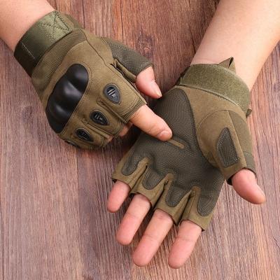 China Unisex Fingerless Military Tactical Outdoor Sports Shooting Hunting Motorcycle Cycling Half Finger Gloves for sale