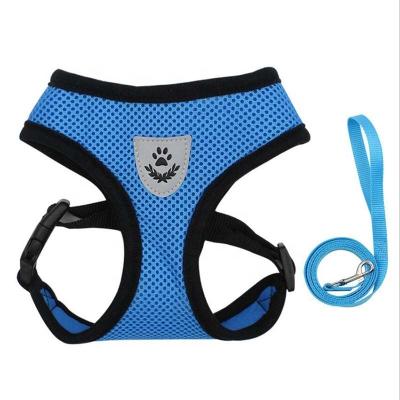 China Breathable Mesh Chest Strap Teddy Chihuahua Accesorios Reflective Harness Walking Leads Pull Rope Pet Vest Puppy Type for sale