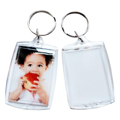 China Promotion Gift Photo Acrylic Light Custom Acrylic Light Weight Key Chain Clear Acrylic Key Chain Key Chain for sale