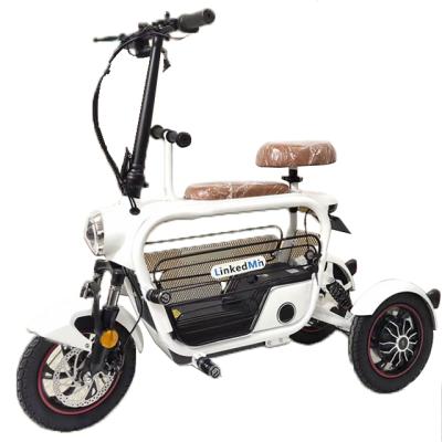 China EEC / Steel COC Certificated Electric Disabled Tricycles 500w Double Seat 3 Wheel Adult Electric Scooters for sale