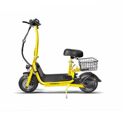 China Unisex Small Folding Electric Kick Scooter With Basket Rear Electric Scooters Powerful Adult ESWING for sale