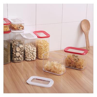 China Eco-friendly Airtight Kitchen Sealed Freshness Preservation Food Grade Food Storage Container With 1L Air Tight for sale