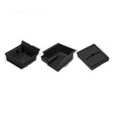 China 3PCS Parts Center Console Organizer Tray Fit Tesla Model 3 Center Console Automotive Organizer Tray Interior Accessories Storage Box for sale