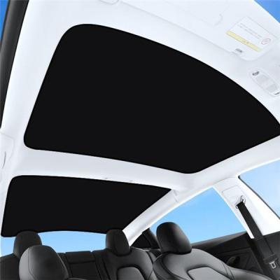 China Geometric Glass Roof Sun Shade For Tesla Model 3 Y Sunroof Model Front Rear Car Window Sunshade 2023 for sale