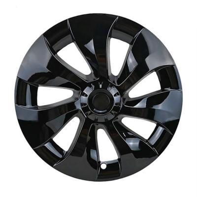 China Morden Design Luxury Good Tesla Y Model Wheel Covers 19 Inch Tesla Wheel Cover Tesla Aero Wheel Covers For Model 3 Y Matte Black for sale