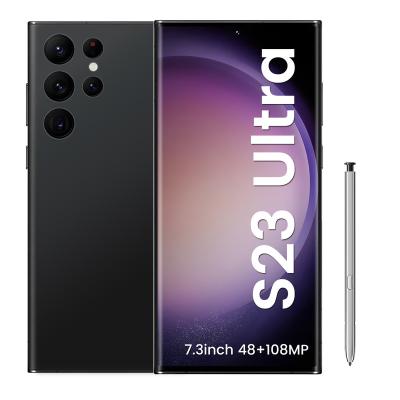 China Original Dual SIM Card Hot Selling S23 Ultra Unlocked 48MP+108MP 12GB+512B 7.3 inch 5G Android Smart Cell Phone for sale