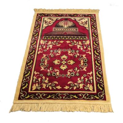 China Stain Resistant Muslim Prayer Mat Family Bedroom Living Room Carpet Mats Cashmere Soft Blanket Tassel Lightweight Tapestry Decorative Rug Cover for sale