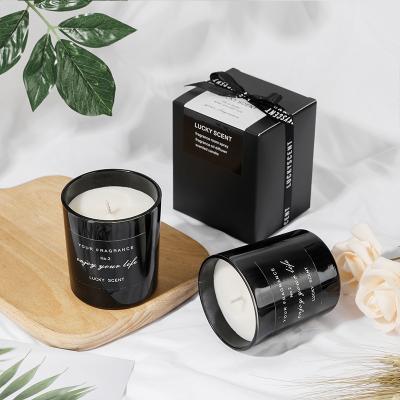 China 1PC Europe Vanilla Scented Candles Box Gift Smokeless Multi Flavor Aromatherapy Candles Natural Soy Wax for sale