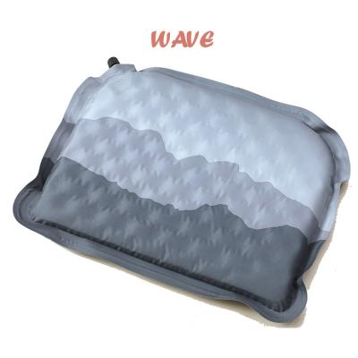 China Wholesale New Wave Inflatable Pillow Inflatable Foam Travel Floating Inflatable Pillow Camping for sale