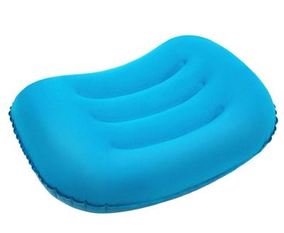 China Inflatable Quick Inflate Travel Portable Air Camping Neck Support Pillow Inflatable Pillow for sale