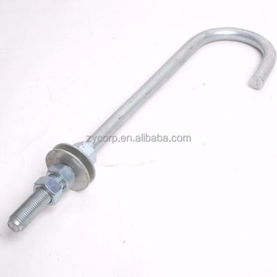 China Hot Forged Fastener: Special L Bolt with Nut and Washer Collected OEM for sale