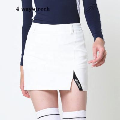 China Low MOQ 2022 Factory Custom Women's Tennis Skirt Split Golf Mini Skirt Anti-static Women's Sportswear for sale