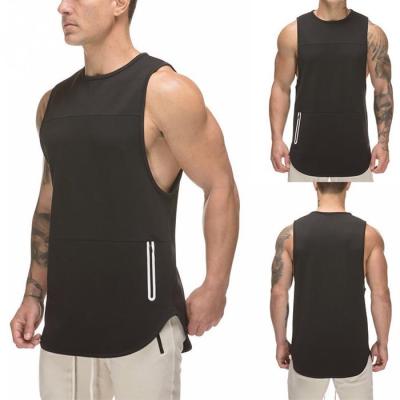 China Anti-Shrink Custom Gym Mens Sports Running Training Fashion Tank Top for sale