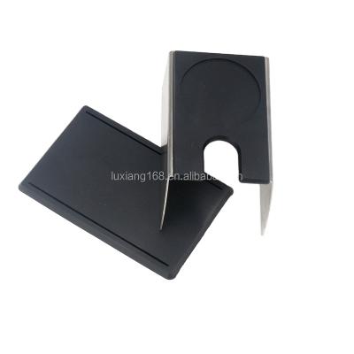 China Sustainable Espresso Coffee Accessories Coffee Tamper Mat Material Stainless Steel Coffee Tamper Holder for sale