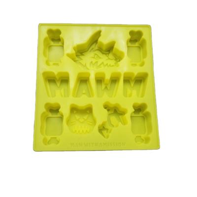 China Sustainable Personalized Ice Cube Tray Custom Food Grade Silicone Ice Mold Ice Cube Tray for sale