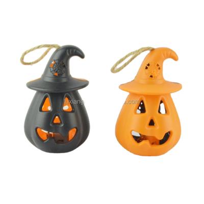 China Cheap Plastic Promotional Amazon Plastic Hit Gifts Halloween Pumpkin Lantern For Kids for sale