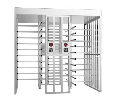 China 304 Stainless Steel Doors Access Control Equipment Security Single Channel RFID Full Height Turnstile Gate for sale