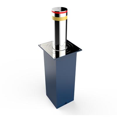 China SUS304 Stainless Steel Automatic Rising Parking Bollard With Customized LED Light for sale