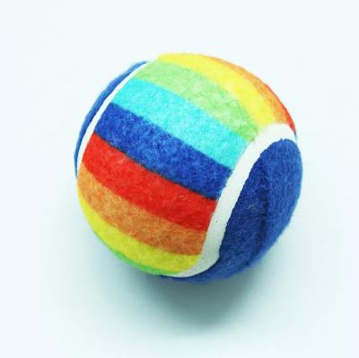 China Sustainable Hot Selling Thrower Balls Customsized Pattern Dog Toy Tennis Ball for sale