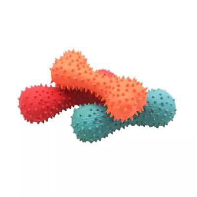 China Sustainable Natural Dental Teeth Chew Bone Dog Toy Latex Toy Squeaky Toys For Dog Training for sale