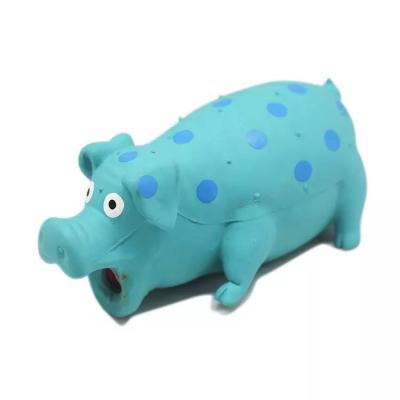 China Sustainable Safety Squeak Latex Pig Chewing Toy Playing Toys For Dog for sale