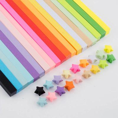 China Colorful Europe Star Stripe Origami Set Colorful Origami DIY Gift Fold Hand Household Paper Decoration for sale