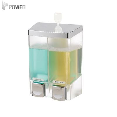 China Commercial Foam Soap Dispenser New Design Wall Mounted Easy To Install Manual Soap Dispenser With 960ML Large Capacity Visible Bottle for sale