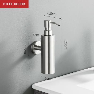 China Foam Soap Dispenser Stainless Steel Wholesale Mirror Shower Polishing Wall Mounted Hand Soap Dispenser for sale