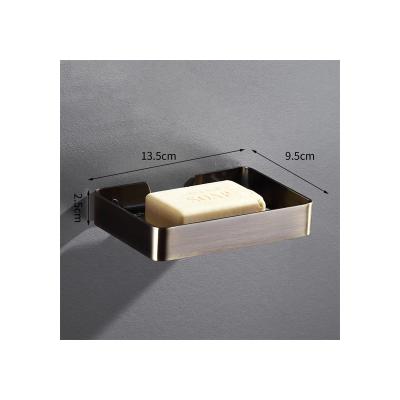 China Modern High Quality Self Draining Storage Tray Wall Mounted Soap Holder Soap Dish for sale