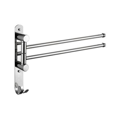 China With Hook Factory Price Towel Hanger Bathroom Luxury Stainless Steel Active Towel Rack for sale