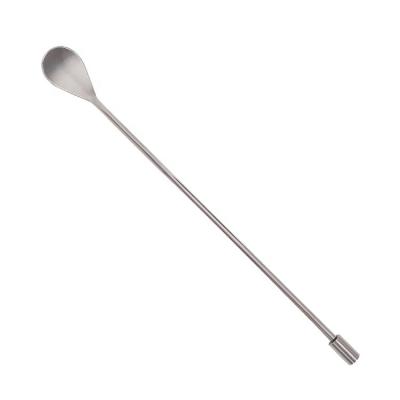 China Factory Stirrer Mixing Spoon Stereocylindrical Stainless Steel Bar End Cocktail Viable Custom Bar Spoon for sale