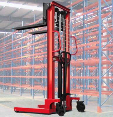 China Building Material Shops hand fork lift 1.5t manual stacker 3000kg explosion-proof hand pallet and manual stacker lifter machine Forklift Manual 80mm 134 for sale