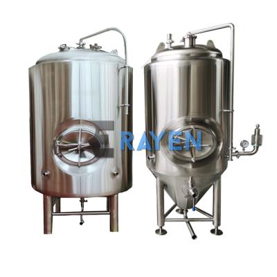 China Beer Fermenter Stainless Steel 20L 5000L Conical Wine Fermenter Vessel Bottom Brewing Bright Beer Fermentation Tank for sale