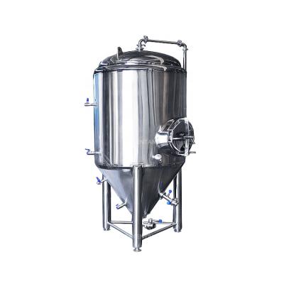 China Beer Fermenter Stainless Steel Brewing Vessel Fermenter Fermenter 500L Conical Bottom Bright Beer Tank for sale