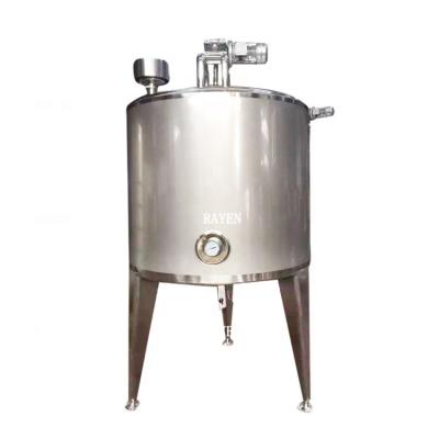 China Food Juice Beverage Sanitary Stainless Steel 500 1000 Liter Tank Storage Mixing Tank for sale