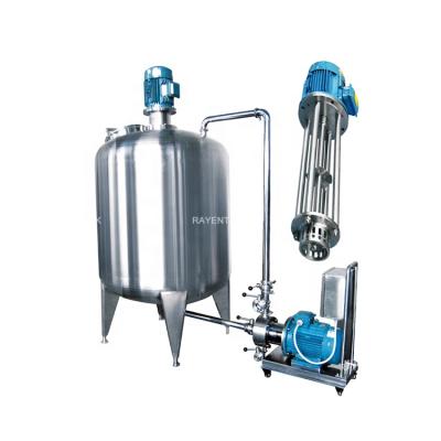 China Food Mixer 500l Tank Stainless Steel High Shear Emulsifying Tank Liquid Emulsifying Mixing Mixing Tank for sale