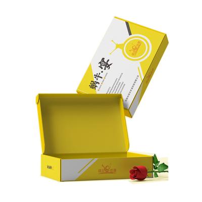 China PAPDEG Recycled Materials Luxury Customized Shoe Apparel Cosmetic Ad Packaging Small Cardboard Recycled Paper Shipping Box for sale