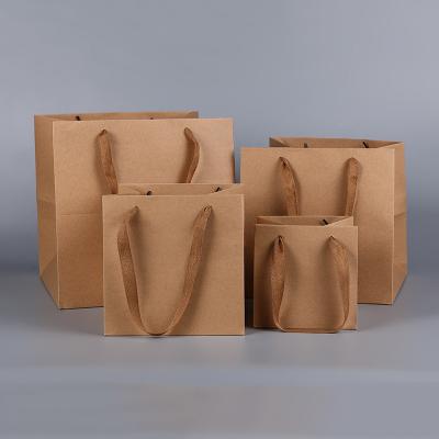 China PAPDEG Materials Craft Recycled Carry Packaging Shopping Bag Eco Friendly Kraft Paper Shopping Bag for sale