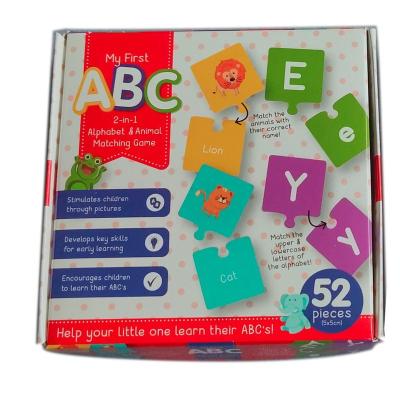 China Children's Learing Toys Alphabet 52PCS First Match Card, Learning Card for sale