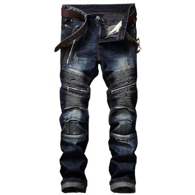 China 2022 QUICK DRY jeans masculine ripped blue fashion street jeans zipper mens super skinny regular loose casual denim straight for sale