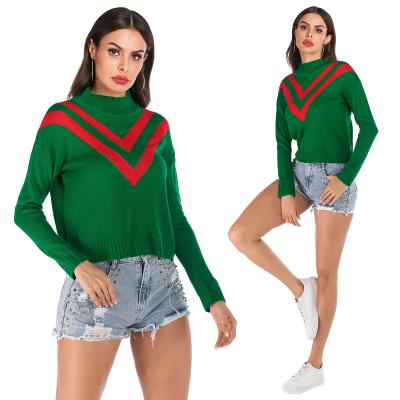 China Latest Design Christmas Crewneck Sweaters Women Ladies Anti Shrink Top Frame Sweater for sale