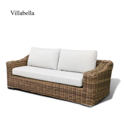 China High Quality Weather Resistant Hotel Outdoor Patio Furniture Patio Handmade Rattan Wicker Garden Sofa for sale