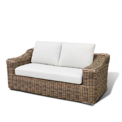 China Handcrafted All Weather Resistant Rattan Aluminum Rattan Sofe Patio Furniture Luxury Wicker Outdoor Garden Sofa for sale