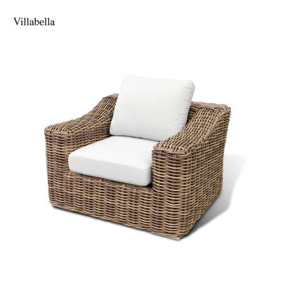 China UV Resistance Modern Design Patio Furniture Garden Rattan Outdoor Sofa Hotel Aluminum Furniture Garden Sofa for sale