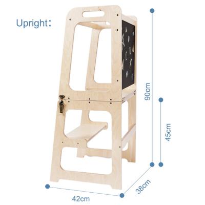 China (Size)Adjustable Materials Montessori Armchair and Sneaker Stool Foldable Step 2 Children Learning Tower for sale